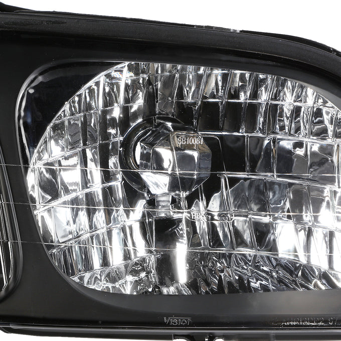 D-Motoring - Headlights - Black Housing - Clear Corner - Plug-n-Play - Pair - 00-04 Subaru Legacy GT - 2