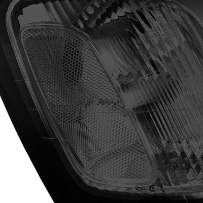 D-Motoring - Headlights - Smoked Lens - Clear Corner - Plug-n-Play - Pair - 00-04 Subaru Legacy GT - 3