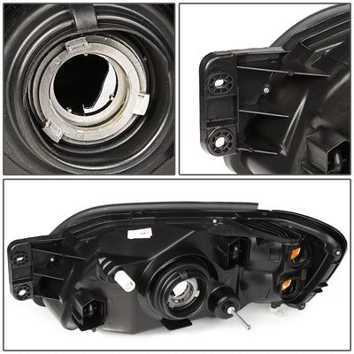 D-Motoring - Headlights - Smoked Lens - Clear Corner - Plug-n-Play - Pair - 00-04 Subaru Legacy GT - 5