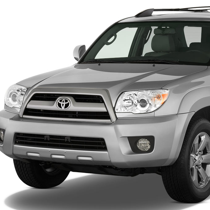 D-Motoring - Headlights - Chrome Housing - Amber Corner - Projector - Plug-n-Play - Pair - 06-09 Toyota 4Runner - 6
