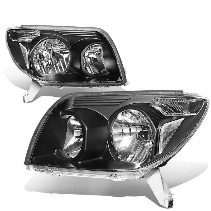 D-Motoring - 03-05 Toyota 4Runner Headlights - Clear Lens - Clear Corner - Plug-n-Play - Pair - 1