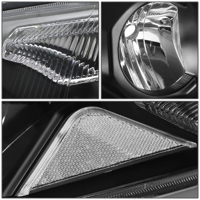 D-Motoring - 03-05 Toyota 4Runner Headlights - Clear Lens - Clear Corner - Plug-n-Play - Pair - 4