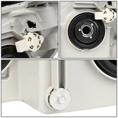 D-Motoring - 03-05 Toyota 4Runner Headlights - Clear Lens - Clear Corner - Plug-n-Play - Pair - 5