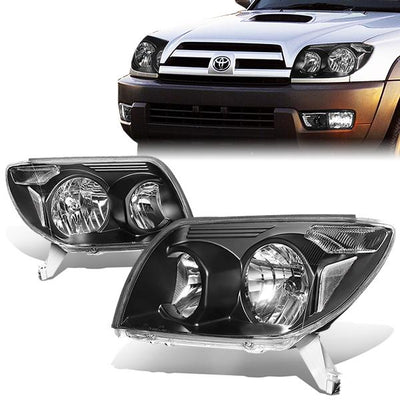 03-05 Toyota 4Runner Headlights - Clear Lens - Clear Corner - Plug-n-Play - Pair
