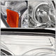D-Motoring - Headlights - Chrome Housing - Amber Corner - Plug-n-Play - Pair - 03-05 Toyota 4Runner - 3