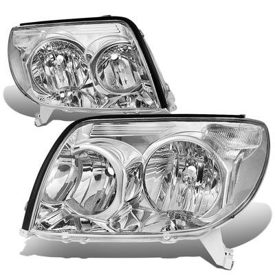 D-Motoring - Headlights - Clear Lens - Clear Corner - Plug-n-Play - Pair - 03-05 Toyota 4Runner - 1