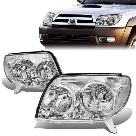 03-05 Toyota 4Runner Headlights - Clear Lens - Clear Corner - Plug-n-Play - Pair