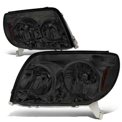 D-Motoring - Headlights - Smoked Lens - Amber Corner - Plug-n-Play - Pair - 03-05 Toyota 4Runner - 1