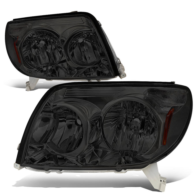 D-Motoring - Headlights - Smoked Lens - Amber Corner - Plug-n-Play - Pair - 03-05 Toyota 4Runner - 1