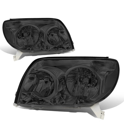 D-Motoring - Headlights - Smoked Lens - Clear Corner - Plug-n-Play - Pair - 03-05 Toyota 4Runner - 1