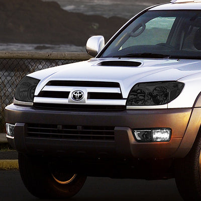 D-Motoring - Headlights - Smoked Lens - Clear Corner - Plug-n-Play - Pair - 03-05 Toyota 4Runner - 6