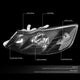 D-Motoring - Headlights - Black Housing - Clear Lens - Clear Corner - Plug-n-Play - Pair - 00-04 Toyota Avalon - 2
