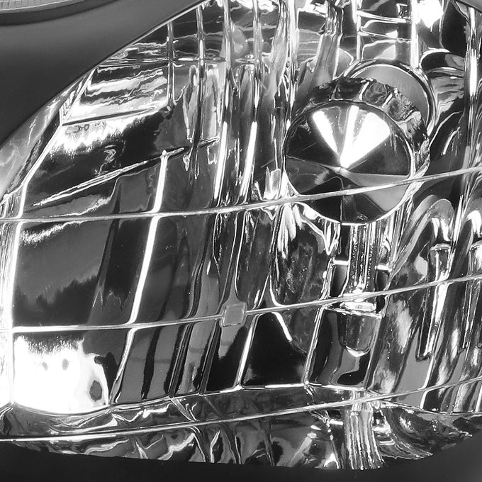 D-Motoring - Headlights - Black Housing - Clear Lens - Clear Corner - Plug-n-Play - Pair - 00-04 Toyota Avalon - 3