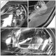 D-Motoring - Headlights - Black Housing - Clear Lens - Clear Corner - Plug-n-Play - Pair - 00-04 Toyota Avalon - 4