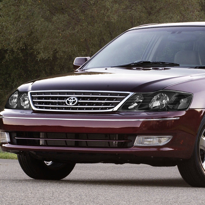 D-Motoring - Headlights - Black Housing - Clear Lens - Clear Corner - Plug-n-Play - Pair - 00-04 Toyota Avalon - 7