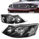 00-04 Toyota Avalon Headlights - Black Housing - Clear Lens - Clear Corner - Plug-n-Play - Pair