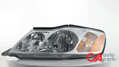 D-Motoring - Headlights - Chrome Housing - Amber Corner - Plug-n-Play - Pair - 00-04 Toyota Avalon - 2
