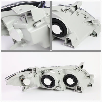 D-Motoring - Headlights - Black Housing - Amber Corner - Projector - Plug-n-Play - Pair - 07-09 Toyota Camry - 5