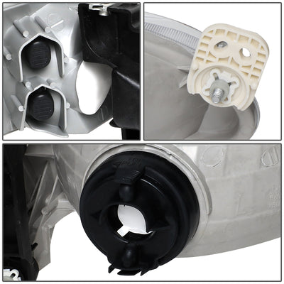 D-Motoring - 98-00 Toyota Corolla Headlights - Smoked Lens - Clear Corner - Plug-n-Play - Pair - 5