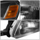 D-Motoring - Headlights - Black Housing - Clear Lens - Amber Corner - Plug-n-Play - Pair - 93-97 Toyota Corolla - 4