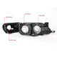 D-Motoring - Headlights - Chrome Housing - Clear Lens - Clear Corner - Plug-n-Play - Pair - 93-97 Toyota Corolla - 6
