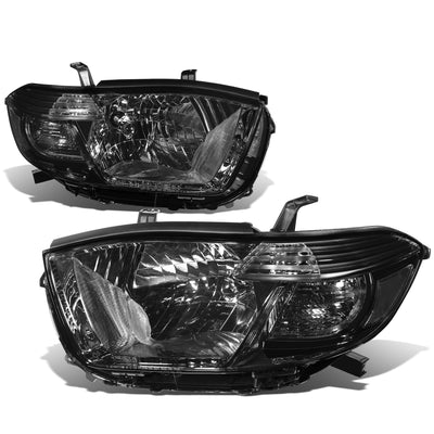 D-Motoring - 08-10 Toyota Highlander  Headlights - Smoked Housing - Plug-n-Play - Pair - 1