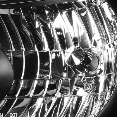 D-Motoring - Headlights - Black Housing - Clear Lens - Clear Corner - Plug-n-Play - Pair - 04-06 Toyota Highlander - 3