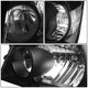 D-Motoring - Headlights - Black Housing - Clear Lens - Clear Corner - Plug-n-Play - Pair - 04-06 Toyota Highlander - 4