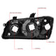 D-Motoring - Headlights - Black Housing - Clear Lens - Amber Corner - Plug-n-Play - Pair - 01-03 Toyota Highlander - 6