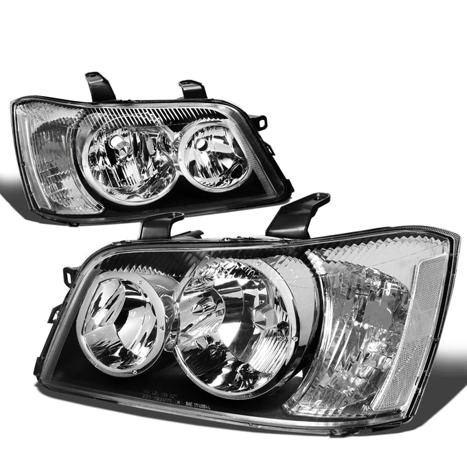 D-Motoring - 01-03 Toyota Highlander Headlights - Clear Lens - Clear Corner - Plug-n-Play - Pair - 1