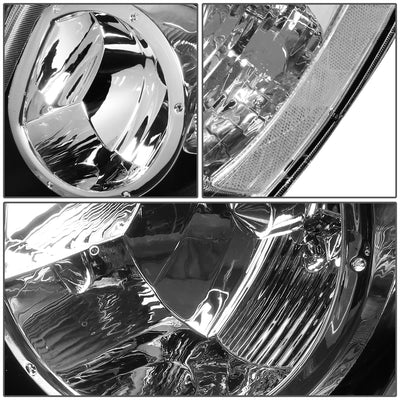 D-Motoring - 01-03 Toyota Highlander Headlights - Clear Lens - Clear Corner - Plug-n-Play - Pair - 4