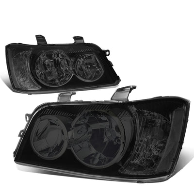 D-Motoring - Headlights - Smoked Lens - Clear Corner - Plug-n-Play - Pair - 01-03 Toyota Highlander - 1