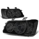 D-Motoring - Headlights - Smoked Lens - Clear Corner - Plug-n-Play - Pair - 01-03 Toyota Highlander - 1