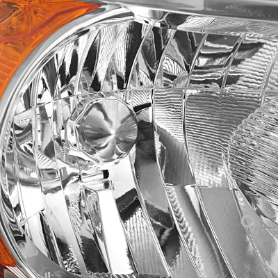 D-Motoring - Headlights - Chrome Housing - Amber Corner - Plug-n-Play - Pair - 06-08 Toyota RAV4 - 2