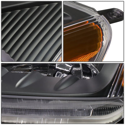 D-Motoring - Headlights - Black Housing - Amber Corner - Plug-n-Play - Pair - 01-03 Toyota Rav4 - 3