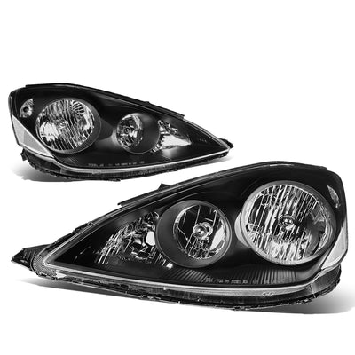 D-Motoring - Headlights - Black Housing - Clear Corner - Plug-n-Play - Pair - 06-10 Toyota Sienna - 3