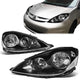 06-10 Toyota Sienna Headlights - Black Housing - Clear Corner - Plug-n-Play - Pair