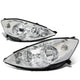 D-Motoring - Headlights - Chrome Housing - Clear Corner - Plug-n-Play - Pair - 06-10 Toyota Sienna - 1