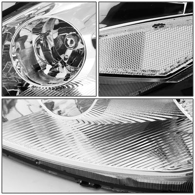 D-Motoring - Headlights - Chrome Housing - Clear Corner - Plug-n-Play - Pair - 06-10 Toyota Sienna - 3