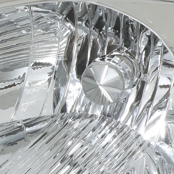 D-Motoring - Headlights - Chrome Housing - Amber Corner - Plug-n-Play - Pair - 04-05 Toyota Sienna - 2