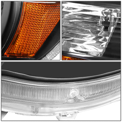 D-Motoring - Headlights - Black Housing - Amber Corner - Plug-n-Play - Pair - 05-11 Toyota Tacoma - 3