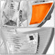 D-Motoring - Headlights - Chrome Housing - Clear Lens - Amber Corner - Plug-n-Play - Pair - 05-11 Toyota Tacoma - 4