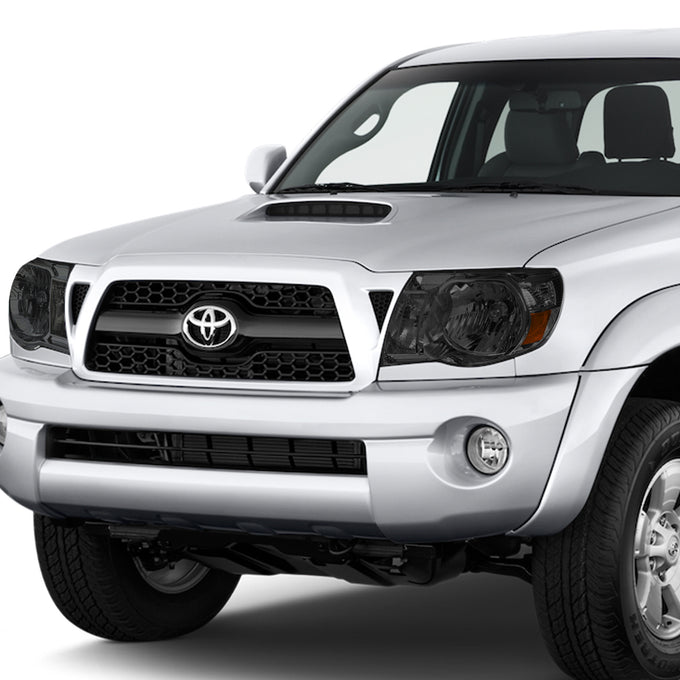 D-Motoring - Headlights - Smoked Lens - Amber Corner - Plug-n-Play - Pair - 05-11 Toyota Tacoma - 5