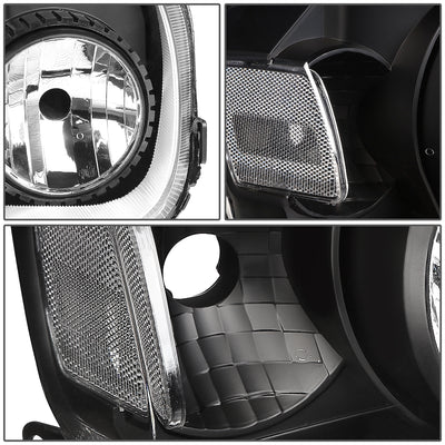 D-Motoring - Headlights - Black Housing - Clear Corner - Plug-n-Play - Pair - 05-07 Ford Escape - 3