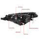 D-Motoring - Headlights - LED DRL - Black Housing - Clear Lens - Amber Corner - Projector - Plug-n-Play - Pair - 14-16 Toyota Corolla Sedan - 6