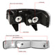 D-Motoring - Headlights - Black Housing - Smoked Lens - Plug-n-Play - Pair - Chevy Express(GMC Savana) 1500 / 2500 / 3500 - 6