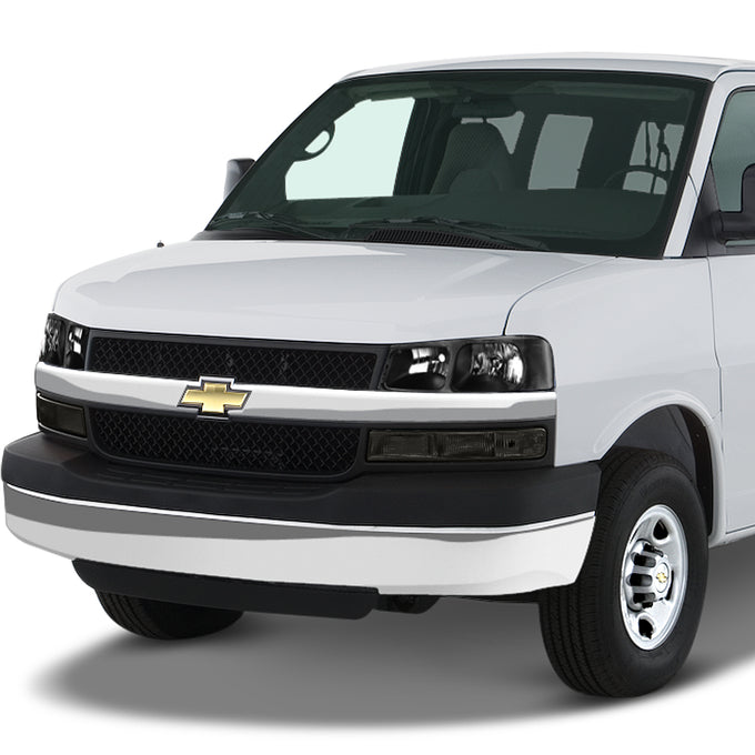 D-Motoring - Headlights - Black Housing - Smoked Lens - Plug-n-Play - Pair - Chevy Express(GMC Savana) 1500 / 2500 / 3500 - 7