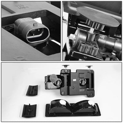 D-Motoring - Headlights - Black Housing - Amber Corner - Plug-n-Play - Pair - 94-00 CHEVY C/K - 5