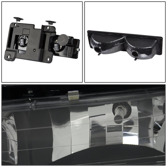 D-Motoring - Headlights - Black Housing - Plug-n-Play - Pair - Chevrolet C1500 Pickup / Suburban / C2500 Pickup / Suburban / C3500 Pickup / K1500 Pickup - 3