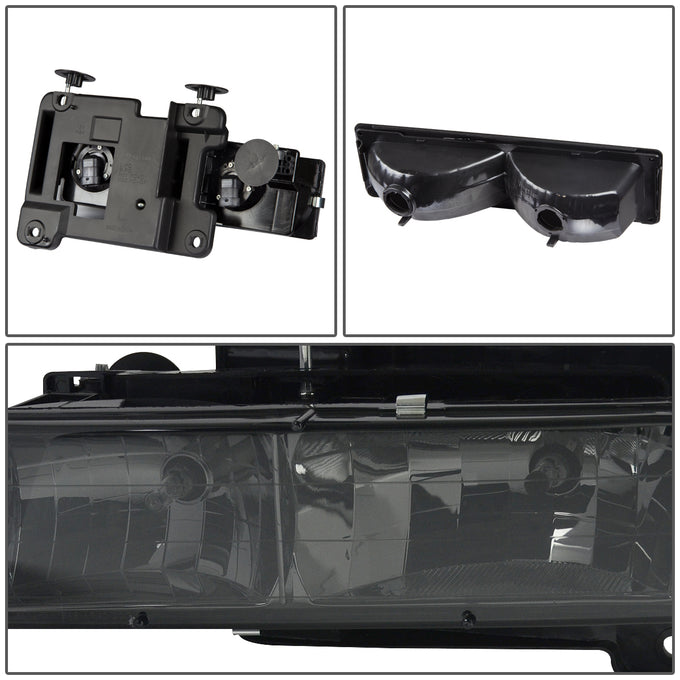 D-Motoring - Headlights - Plug-n-Play - Pair - Chevrolet C1500 Pickup / Suburban / C2500 Pickup / Suburban / C3500 Pickup / K1500 Pickup - 4